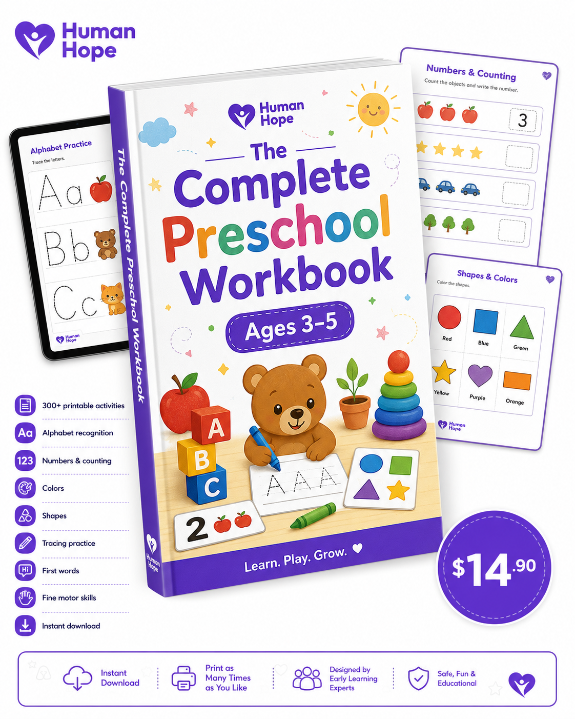 The Complete Preschool Workbook (3-5 Years)