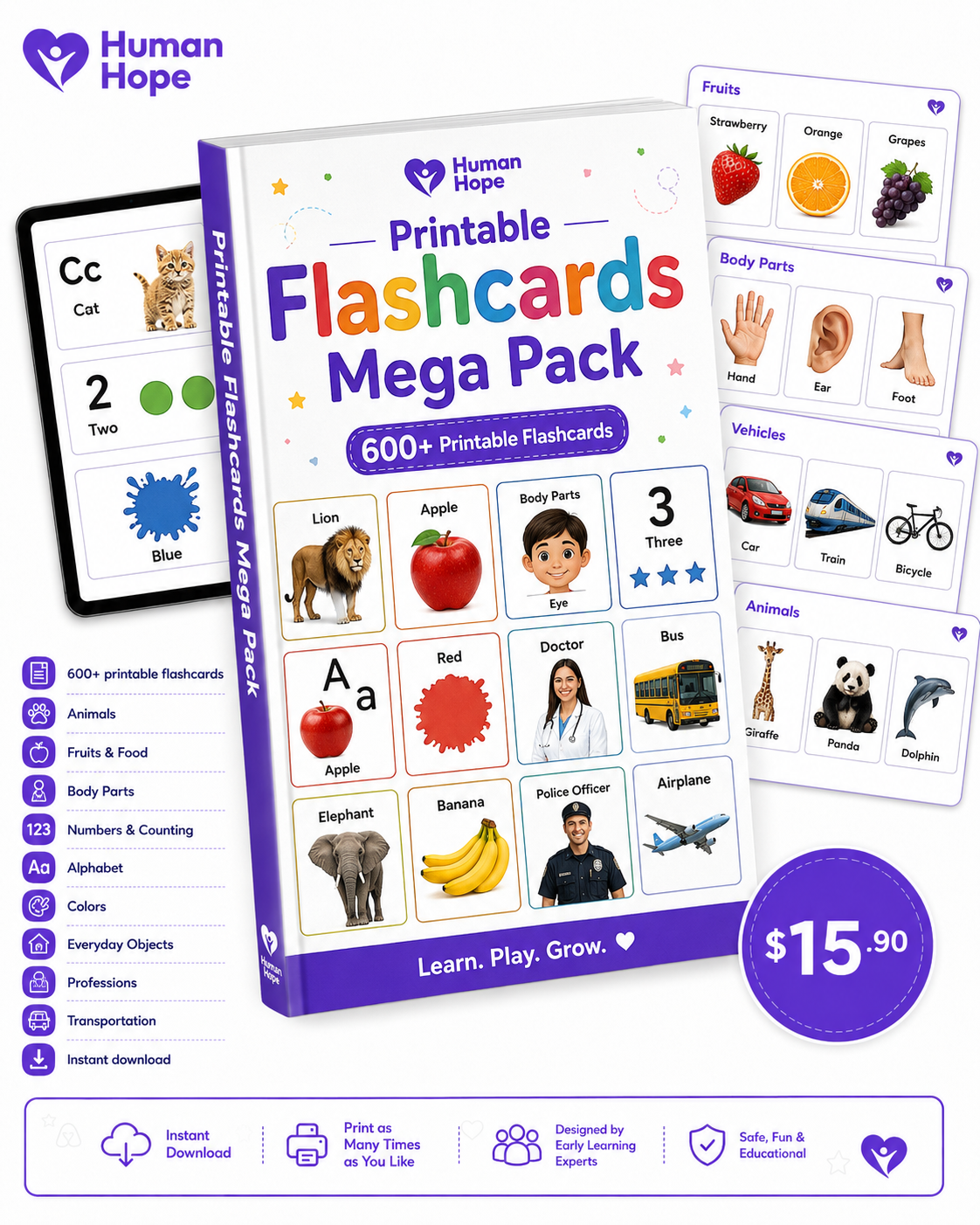 Printable Flashcards Mega Pack